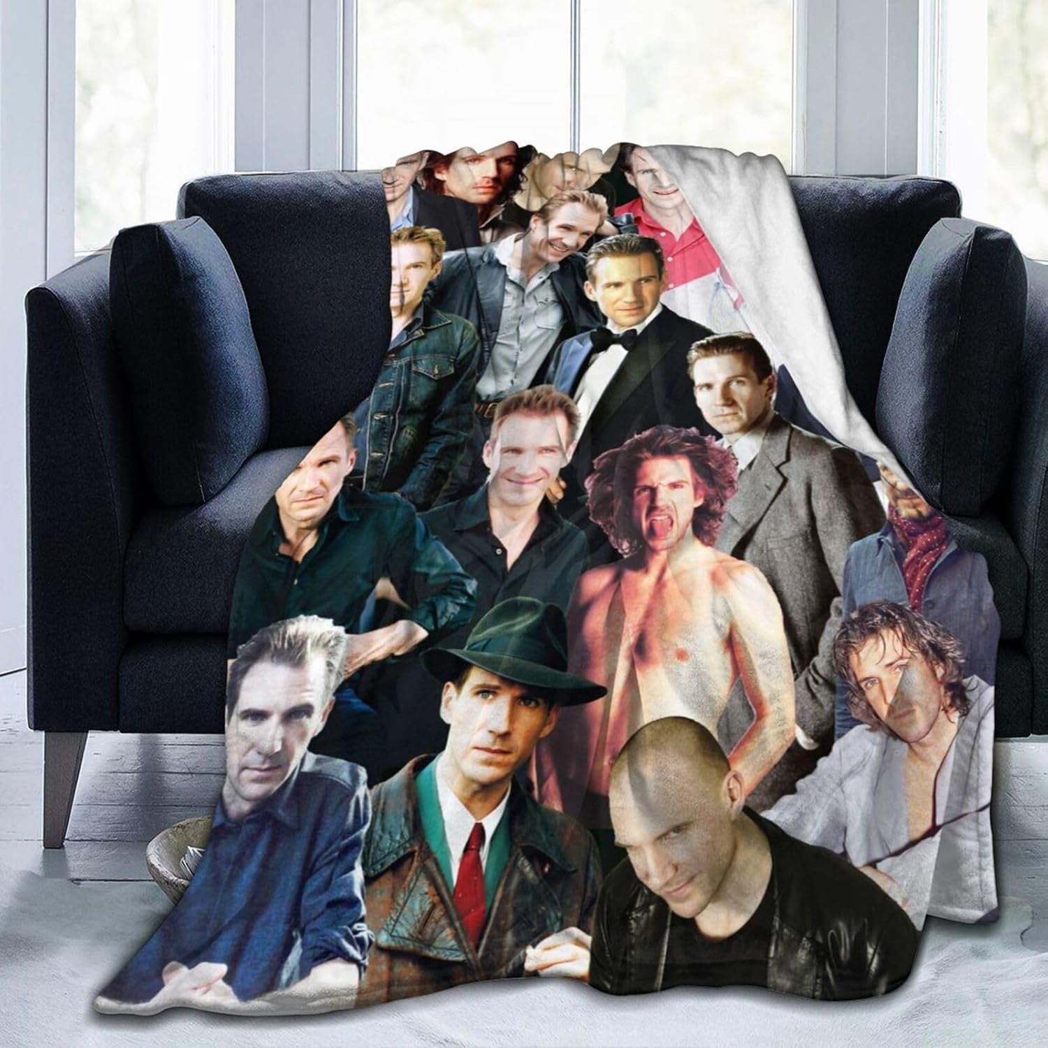 Ryan Reynolds Soft And Comfortable Warm Fleece Blanket For Sofa, Bed, Office,Car Camp Beach Blanket Throw Blankets