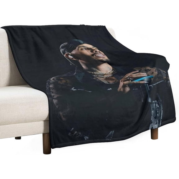 Blanket Rauw Star Alejandro Blanket Soft Comfortable Warm Wool Blanket Fan Gift Suitable for Room Sofa Office Bed Car Camping Sofa Decoration Comfortable Plush Beach 30"x40"