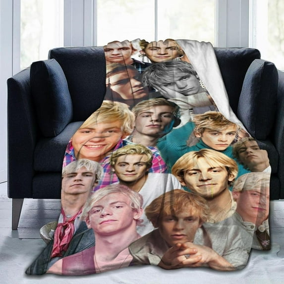 Blanket Ross Lynch Throw Flannel Blankets UltraSoft Micro Fleece Blanket Warm Cozy Plush Gift for Room Decoration Sofa,Office Bed car Camp Couch Beach