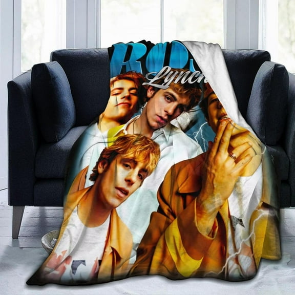 Blanket Ross Musics Lynch Throw Flannel Blankets Warm Soft Cozy Fuzzy Air Conditioning Blanket for Living Room Sofa Bed Gift Blankets for All Seasons 30"x40"