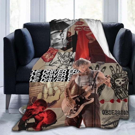 Blanket Ross Musics Lynch Throw Flannel Blankets Warm Soft Cozy Fuzzy Air Conditioning Blanket for Living Room Sofa Bed Gift Blankets for All Seasons 30"x40"