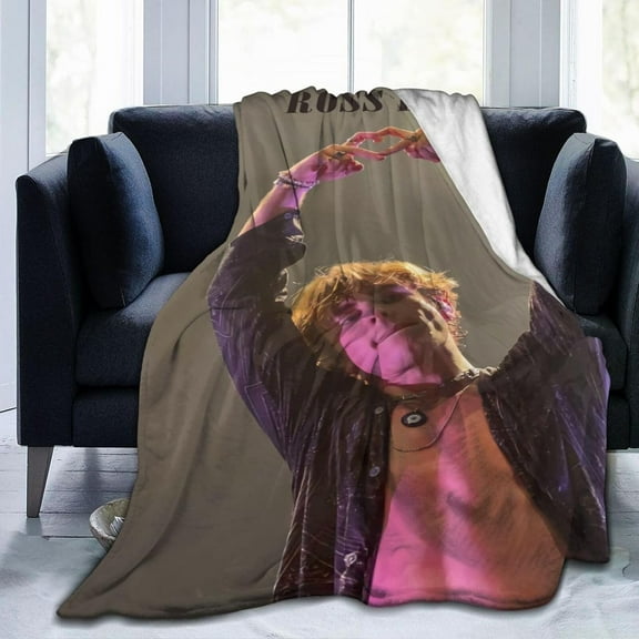Blanket Ross Musics Lynch Throw Flannel Blankets Warm Soft Cozy Fuzzy Air Conditioning Blanket for Living Room Sofa Bed Gift Blankets for All Seasons 30"x40"
