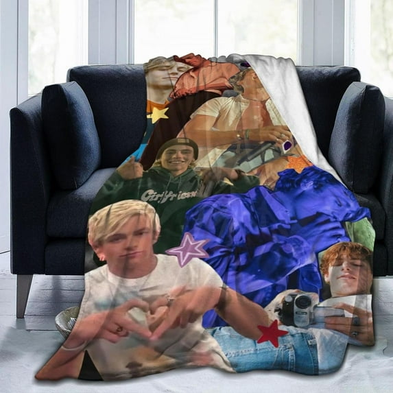 Blanket Ross Musics Lynch Throw Flannel Blankets Warm Soft Cozy Fuzzy Air Conditioning Blanket for Living Room Sofa Bed Gift Blankets for All Seasons 30"x40"