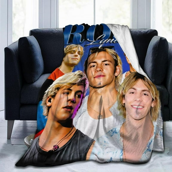 Blanket Ross Musics Lynch Throw Flannel Blankets Warm Soft Cozy Fuzzy Air Conditioning Blanket for Living Room Sofa Bed Gift Blankets for All Seasons 30"x40"