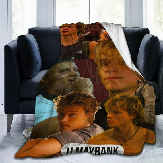 Blanket Rudy Actor Pankow Throw Flannel Blankets Warm Soft Cozy Fuzzy Air Conditioning Blanket for Living Room Sofa Bed Gift Blankets for All Seasons 40"x50"
