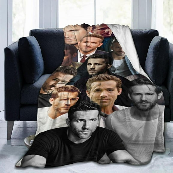 Blanket Ryan Reynolds Soft and Comfortable Wool Fleece Throw Blankets Gift for Home Decoration Sofa Office car Camping Yoga Travel Home Decoration Cozy Plush Beach
