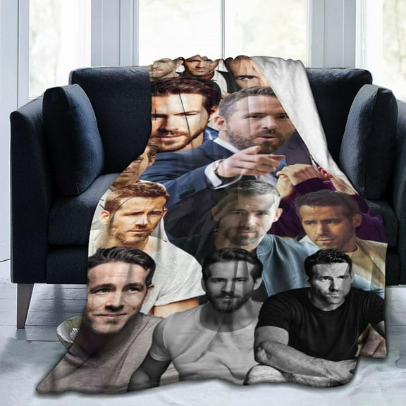 Blanket Ryan Reynolds Soft and Comfortable Wool Fleece Throw Blankets Gift for Home Decoration Sofa Office car Camping Yoga Travel Home Decoration Cozy Plush Beach