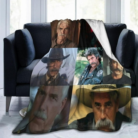 Blanket Sam Elliott Ultra-Soft Micro Fleece Wollen Blankets Throw Blankets Carpet Gift for Home Decoration,Decor Sofa,Office,Dormitory Bed car Camp Couch All Seasons