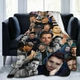 thumbnail image 1 of Blanket Sebastians Actors Stan Throw Flannel Blankets Warm Soft Cozy Fuzzy Air Conditioning Blanket for Living Room Sofa Bed Gift Blankets for All Seasons 30"x40", 1 of 6