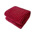 thumbnail image 1 of Blanket Set Flannel Fleece Throw Blanket Warm And Soft Striped Couch And Bed Blanket Cozy Microfiber Ribbed Sofa Decor For All Season, 1 of 6