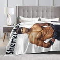 thumbnail image 1 of Blanket Shemar Actor Moore Throw Flannel Blankets Warm Soft Cozy Fuzzy Blanket for Bed Sofa Couch Camping Travel Gift Blankets for All Seasons 60"x50", 1 of 6