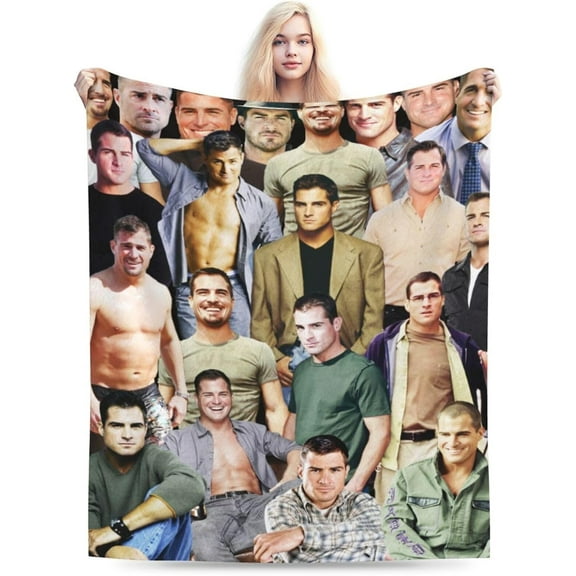 Blanket Soft and Comfortable Warm Fleece George Eads Throw Blankets Beach blanket Decoration Gift for Decor Living room dormitory Picnic Yoga Sofa Bed Camping Travel All Season