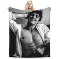 thumbnail image 1 of Blanket Soft and Comfortable Warm Fleece Jacob Elordi Throw Blankets Beach Blanket Decoration Gift for Decor Living Room Dormitory Picnic Yoga Sofa Bed Camping Travel All Season, 1 of 6