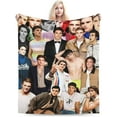thumbnail image 1 of Blanket Soft and Comfortable Warm Fleece Jacob Elordi Throw Blankets Beach blanket Decoration Gift for Decor Living room dormitory Picnic Yoga Sofa Bed Camping Travel All Season, 1 of 6