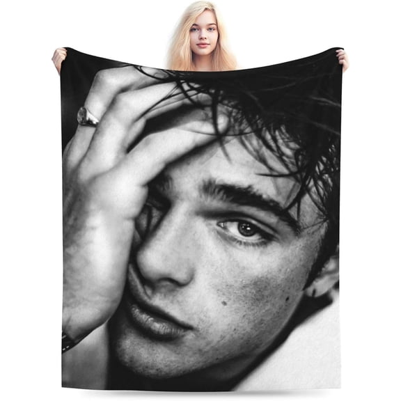 Blanket Soft and Comfortable Warm Fleece Jacob Elordi Throw Blankets Beach blanket Decoration Gift for Decor Living room dormitory Picnic Yoga Sofa Bed Camping Travel All Season