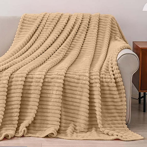 Blanket, Solid Color Blanket Thickened Flannel Blanket New Drawstring Blanket Sofa Blanket Student Office Nap Blanket Thick And Warm Blanket For Winter
