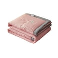 Blanket Solid Color Quilt Lightweight Comforter Summer Quilt Soft
