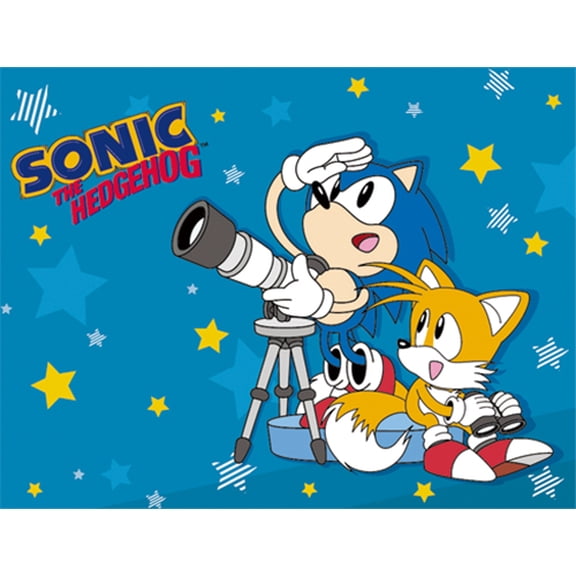 Blanket - Sonic - Sonic & Tails Sublimation Throw New Licensed ge57702