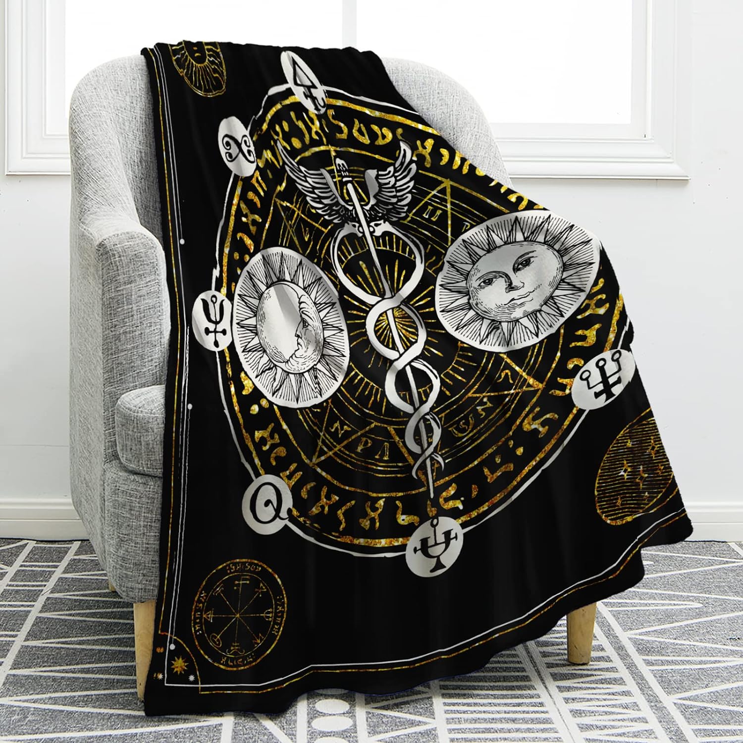 Psychedelic Print Blanket