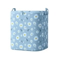 thumbnail image 1 of Blanket Storage Bags, 100L Volume, Blue Daisy Pattern, Large Storage Bags with Zipper, Storage for Blankets, Clothing Storage, Room Organization, Waterproof Bags, Home, 1 of 7