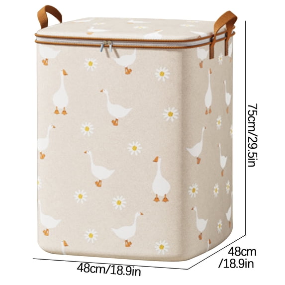 Blanket Storage Bags, Extra Large Storage Bags with Zippers & Handles for Blankets, Quilts, Clothes, Comforter, Bedding and Pillows, Dormitory School Moving Packing Bag 100-180L