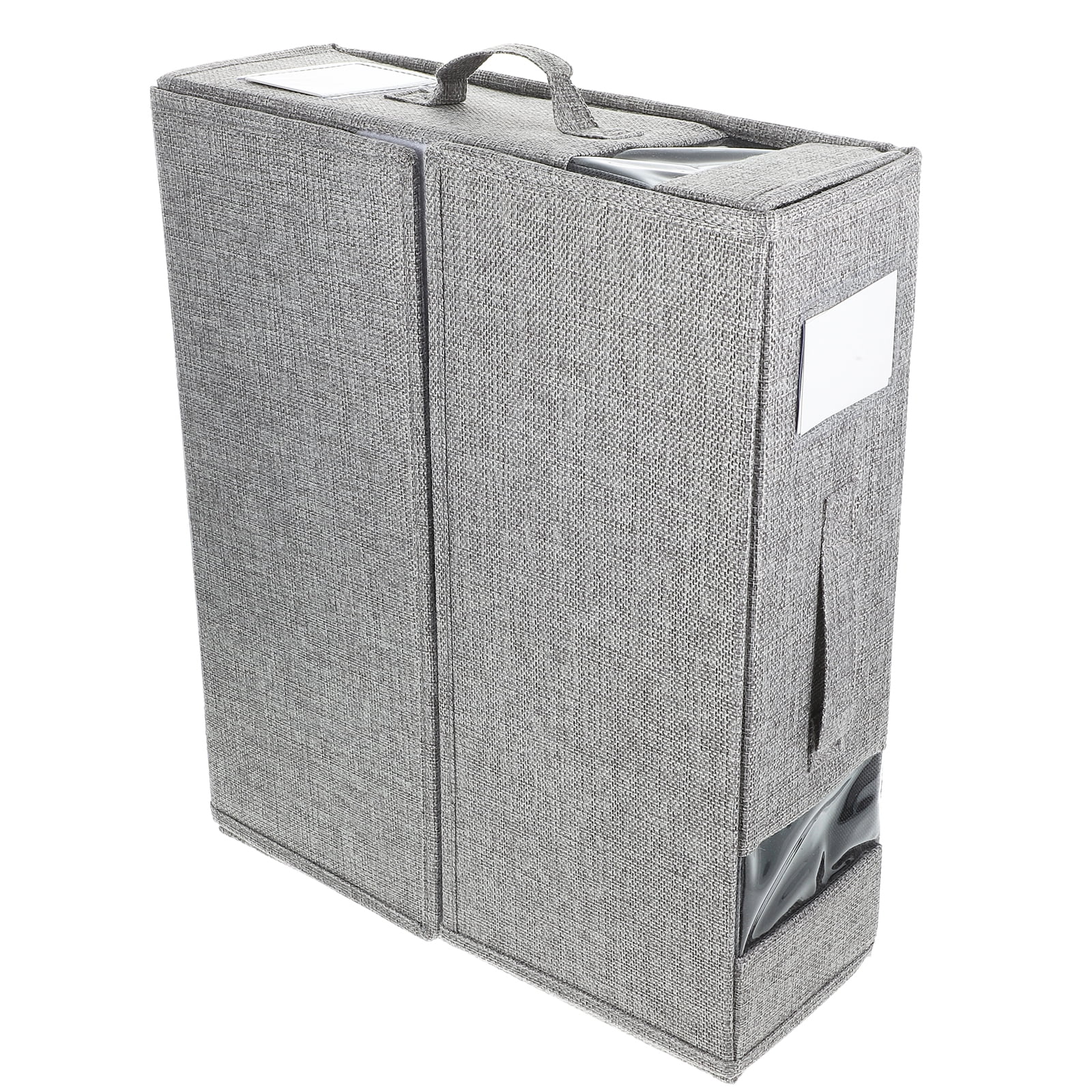 Blanket Storage Container Fold Imitation Linen Cardboard Bins