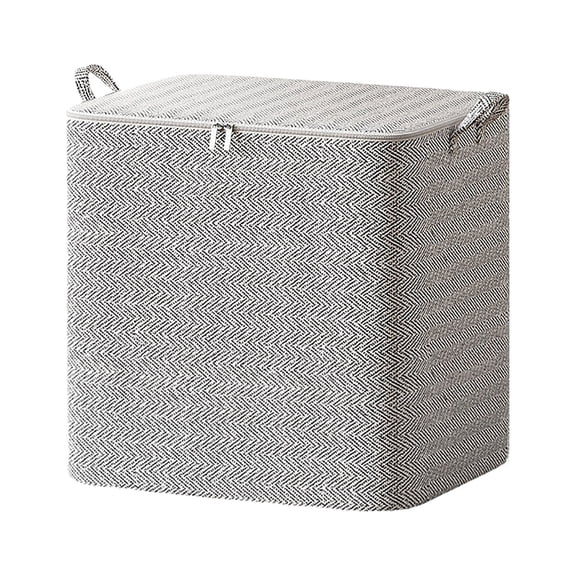 Blanket Storage For Living Room,Non-Woven Zipper Storage Bag,Breathable Clothes Bedding Pillow Sheet Storage Bags With Zipper,Non-Woven Moving Quilt Large Capacity Storage Bins
