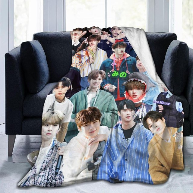 Blanket Stray Kid Minho Soft and Comfortable Wool Fleece Throw Blankets