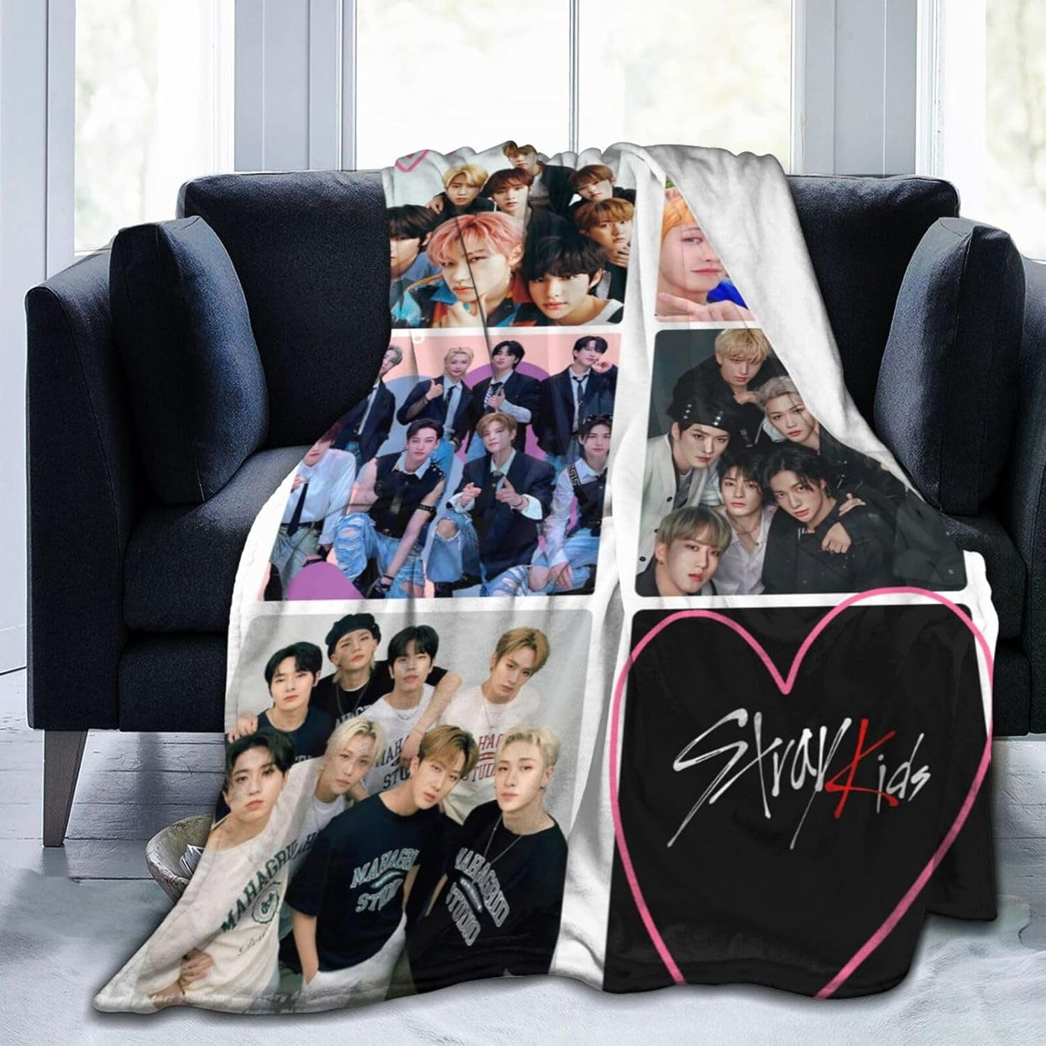 Stray Kids Rug Blanket Stray Kids Soft and Comfortable Warm Fleece Throw Blankets ...