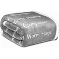 thumbnail image 1 of Blanket Strength Courage Super Soft Warm Hugs Blanket, Get Well Gift Blanket Plush Healing Thoughts Positive Energy Love & Hope with Fluffy Comfort (60x 80), 1 of 3