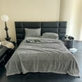 thumbnail image 1 of Blanket, Summer Cooler Quilt, Double Sided Cold Effect Blanket Cooler Fiber Ice Blanket for All-Season Lightweight Summer Quilt, Spring Blanket Gifts for Mom Dad(Gray, 70.9x78.7in）, 1 of 6