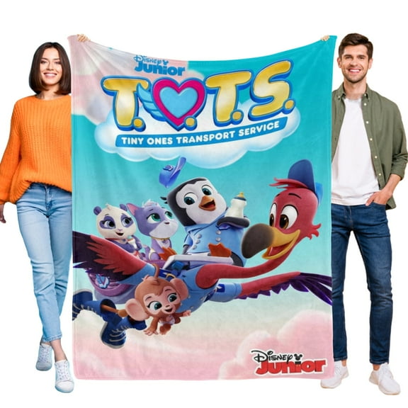 Blanket T.O.T.S for Boys Girls Lightweight Kids Throw Blanket Cute Soft Blankets Flannel Plush Blankets Gifts 60x80in
