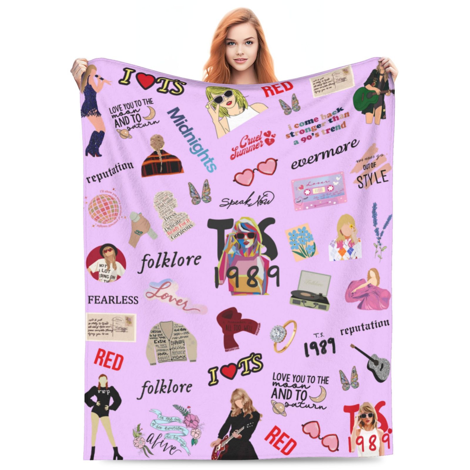 Blanket Taylor Blankets Throw Merchandise Merch Stuff Lightweight Super