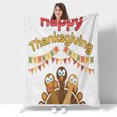 Blanket Thanksgiving Lightweight Flannel Throw For Sofa, Bed, Travel