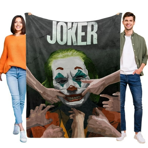 Blanket The Joker Movie Soft Throw Blanket Micro Fleece Fuzzy Blankets Thin Bed Couch Decor Adult Nap Bedroom Car All Season Birthday Gifts 40"X50"