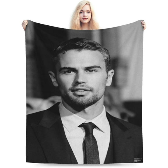 Blanket Theo James Soft and Comfortable Warm Fleece Throw Blankets Yoga Blankets Beach Blanket Picnic Blankets Gift for Dorm room office decor Sofa Bed Camping Travel All Season