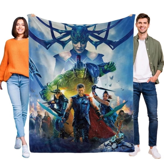 Blanket Thor Odinson Movie Soft Throw Blanket Micro Fleece Fuzzy Blankets Thin Bed Couch Decor Adult Nap Bedroom Car All Season Birthday Gifts 40"X50"