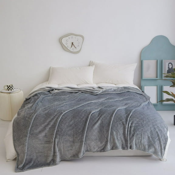 Blanket Throw Blankets Soft Fuzzy Warm Fuzzy Throw Blankets Couch Fleece Throw Blankets Bed Cozy Machine Washable Plush Thick Comfy Checkered Furry Sofa Super Soft Blanket