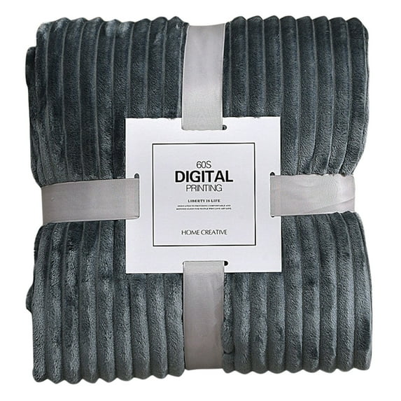 Blanket Throw Clearance Sale! Dusknt 100X70Cm Sleeping Blanket Throw Blanket Suitable for Sofa, Couch, Bed (Dark Gray), 1 X Blanket