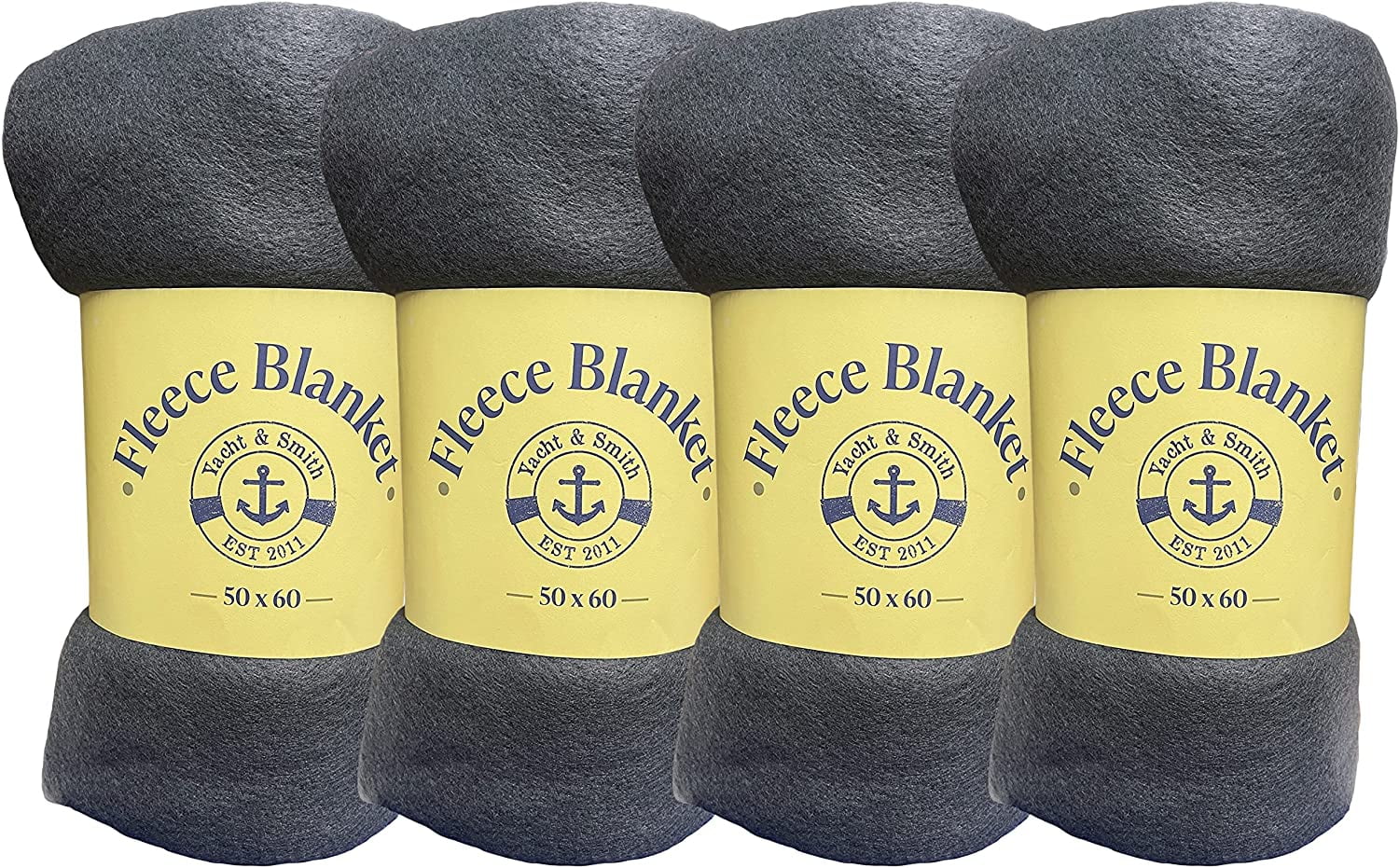 Blanket Throws Bulk Pack, Heavy Blanket for Home Car Pet (Pack of 4