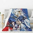 thumbnail image 1 of Blanket Throws Flannel for Couch Sofa Bed Home Decor Gift Sports #15 #9 #17 Football Fans Blanket ( 40x50inch), 1 of 4