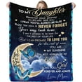 Blanket To My Daughter From Mama Always Remember How Much I Love You