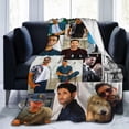 thumbnail image 1 of Blanket Tom Actors Ellis Throw Flannel Blankets Warm Soft Cozy Fuzzy Air Conditioning Blanket for Living Room Sofa Bed Gift Blankets for All Seasons 50"x60", 1 of 6