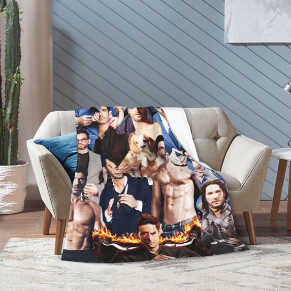 Blanket Tom Ellis Ultra-Soft Micro Fleece Wollen Blankets Throw Blankets Carpet Gift for Home Decoration,Decor Sofa,Office,Dormitory Bed car Camp Couch All Seasons