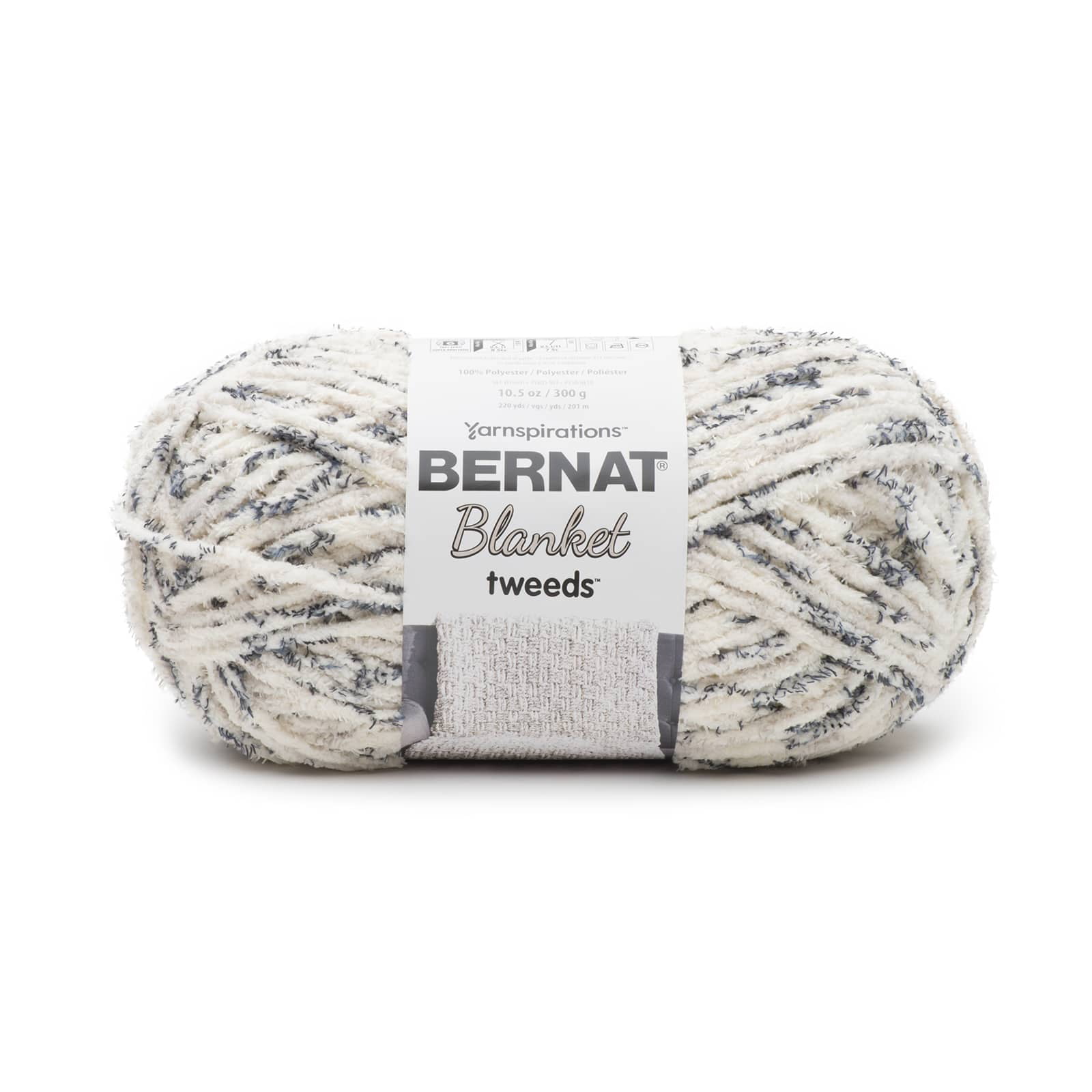 Blanket Tweeds Yarn by Bernat Multicolor Yarn for Knitting, Crochet