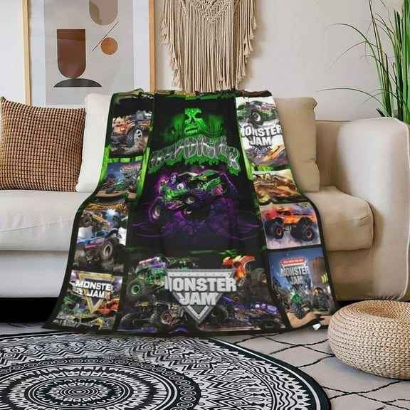 Blanket Ultra Soft Flannel Blankets Throw Truck Blanket for Bedroom Sofa All Seasons (50''''x40''''in)