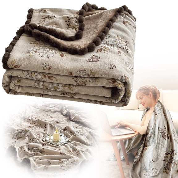 Blanket,Valentine’s Day Cute Bear Sherpa Fleece Blanket, Thick Warm Plush Throw for Winter, Kawaii Bear Cozy Sofa & Bed Blanket, Romantic Gift (150 x 200 cm)