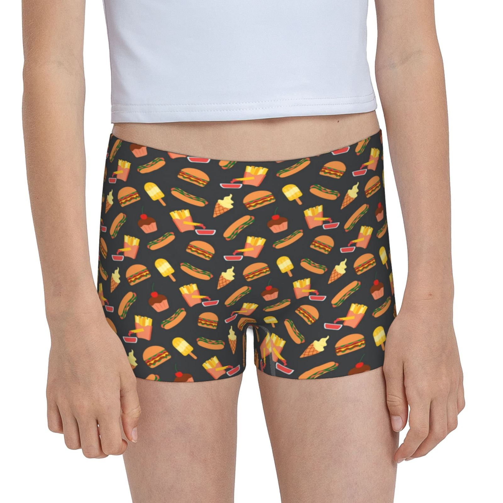 Easygdp Fast Food Girls Hipster Cotton Underwear Little Girls