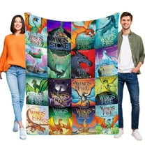 Blanket Wings of Fire for Boys Girls Lightweight Kids Throw Blanket Cute Soft Blankets Flannel Plush Blankets Gifts 30x40in