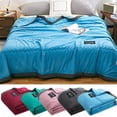 thumbnail image 1 of Blanket X1 Ice Blanket for All Season Lightweight Summer Cooler Quilt for Hot Sleepers and Night Sweats Cooler Comforter Double Cold Effect Blanket Cooler Fiber Soft Blanke Blanket, 1 of 9